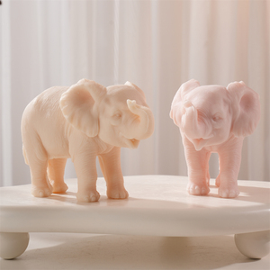 Molde de Silicona para Velas con Forma de Elefante Caminando, Molde de Cera de Soja con Forma de Animal, Decoración para el Hogar, Jardín y Mesa - Product Image 5