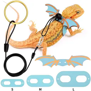 Bán Buôn Bò Sát An Toàn Đi Bộ Dây Xích Da Điều Chỉnh Wings Costume Carrier Bearded Dragon Leash Và Khai Thác