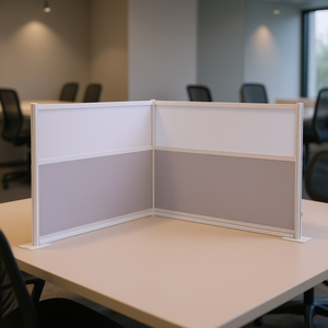 Divisor de Oficina, Panel de Privacidad de 72x48 Pulgadas, Panel PET Independiente con Marco de Aluminio, Translúcido, Muebles de Oficina - Product Image 2