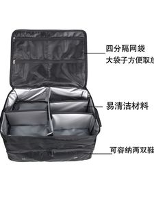 Golf Trunk Organizer Storage with Separate Compartment for 2 Pair Shoes up to US Mens 16 Golf Car <b>Locker</b> Organizer for Balls - Product Image 4
