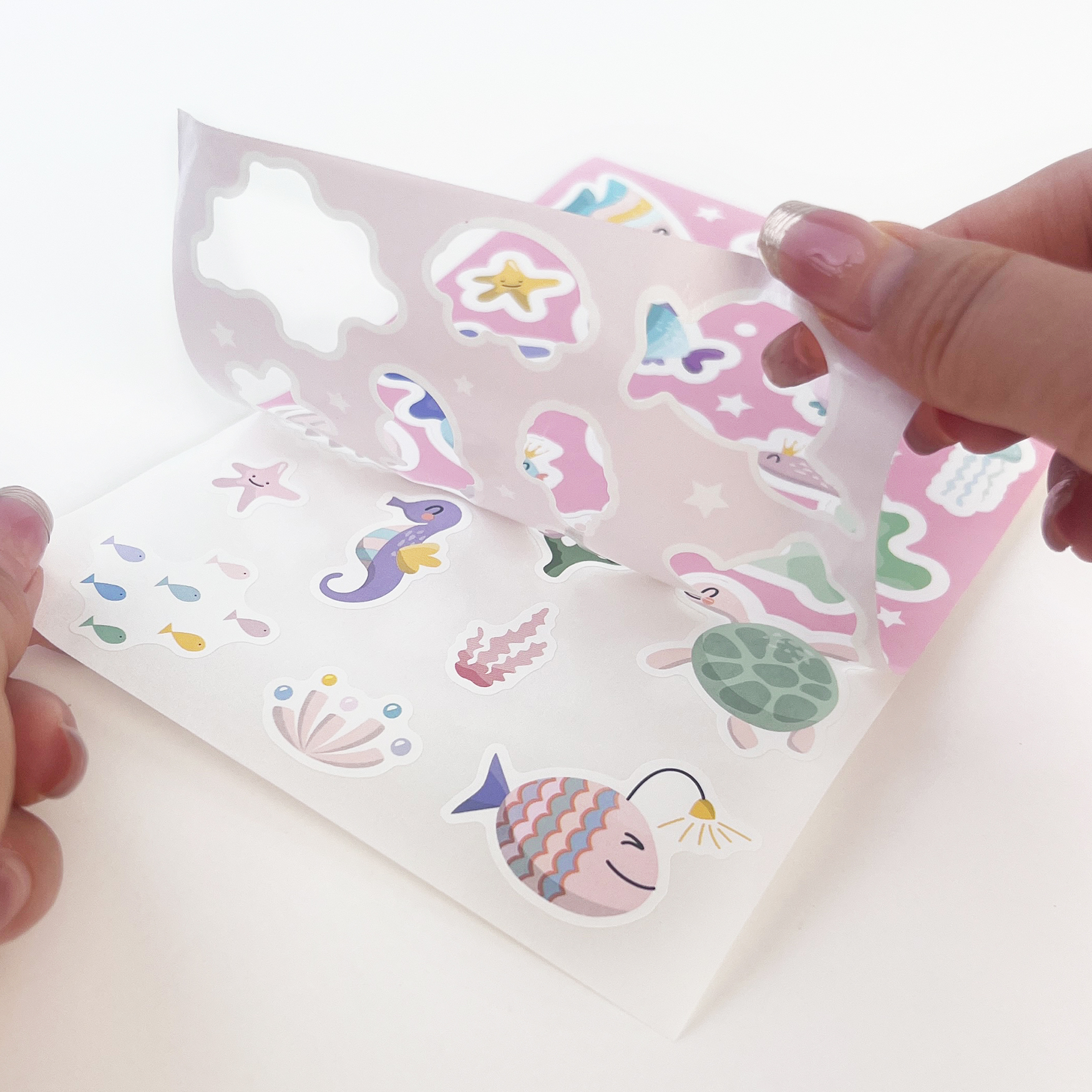 Autocollant transparent