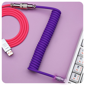 New cantell <span class=keywords><strong>Artisan</strong></span> tùy chỉnh bàn phím <span class=keywords><strong>c</strong></span>áp bện CuộN 240W USB-<span class=keywords><strong>C</strong></span> nylon và Kẽm hợp kim Áo khoá<span class=keywords><strong>c</strong></span> cho <span class=keywords><strong>c</strong></span>ơ khí Bàn phím chơi game - Product Image 3