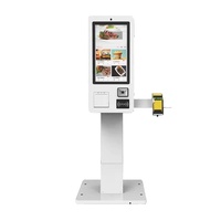 Tagihan Lcd pesanan mandiri lobi layar sentuh kios Wayfinding dengan Printer