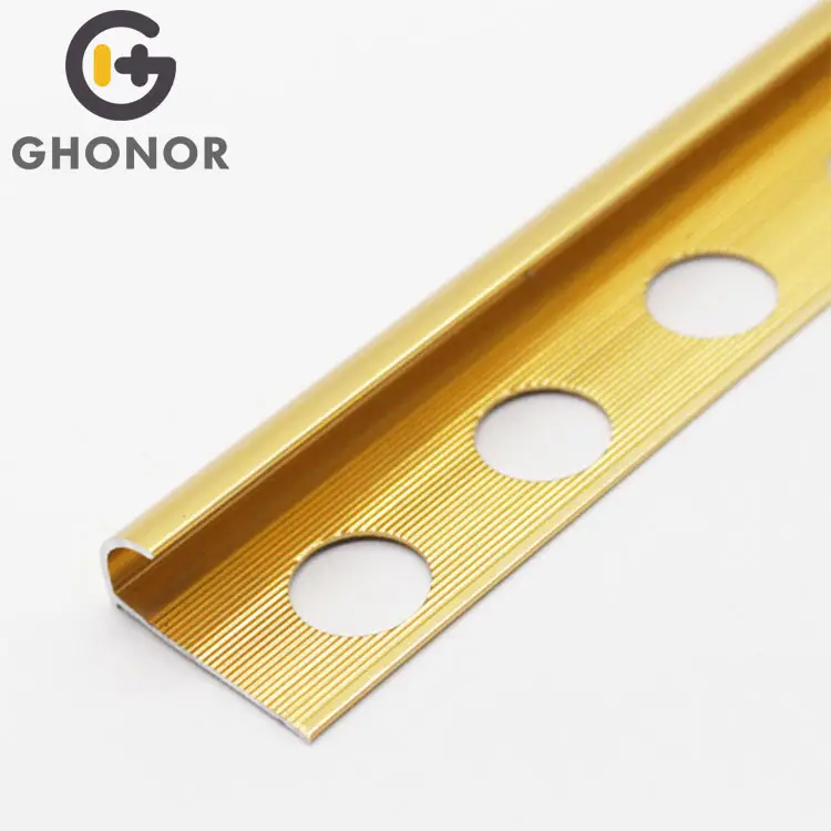 6063 T5 Aluminum Metal Corner Edge Trim Gold Wall Strip Wall Trim Molds