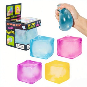 Juguetes Blandos de Cubitos de Hielo, de Plástico EVA, Forma Cuadrada, para Aliviar el Estrés, Juguete Sensorial para Niños de 5 a 7 Años y Adultos - Product Image 2