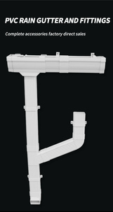 Tubi di Scarico per Pioggia in <span class=keywords><strong>PVC</strong></span> da 5,2 Pollici, Raccordi per Tubi di Scolo, Sistema di Grondaie in Vinile, Tubi Bianchi per Grondaie, Produzione Cinese - Product Image 5