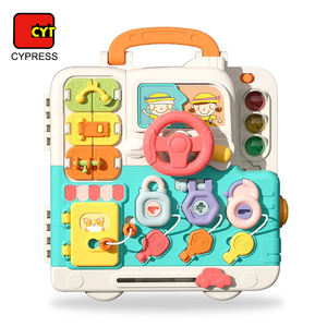 Jouets Montessori de nouvelle conception, planche d'activités pour bébé, jouets pour développer la motricité <span class=keywords><strong>fine</strong></span>, jouets sensoriels pour bébé avec lumière et musique - Product Image 2