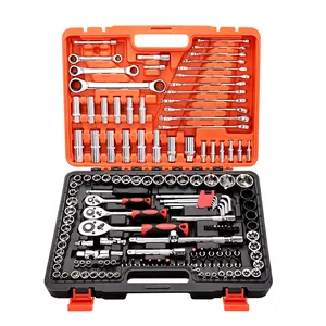 2022 Hot Selling Multi Function Allen Wrench Set Car Tool Kit Set Box Hex Socket Screw Ratchet Wrench Set All Color Size 3 Years