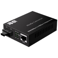 Émetteur-récepteur commercial cent mégabits multimode Double fibre 1 optique 1 électrique 2 km alimentation externe Interface LC