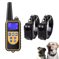 IP67 Wasserdichtes Anti-Bark-Hunde trainings halsband mit Remote-Hundes chock halsbändern 2400FT für 3 Hunde