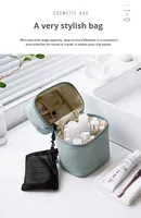 Trousse de Maquillage Coréenne en Nylon, Petite Pochette à Pinceaux, Organisateur Portable Mignon pour Artistes, Étui Cosmétique Zippé