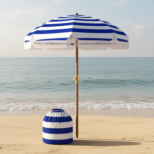 Sombrilla de Playa Plegable Azure de 1500-2000 mm, Impermeable, de Poliéster, Apertura Rápida, con Bolsa de Transporte para Protección Solar - Product Image 2