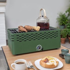 Multifunctional Portable Outdoor Tabletop Grill Smokeless Charcoal Grill Stove Tea Maker For Camping BBQ Cooking - Product Image 1