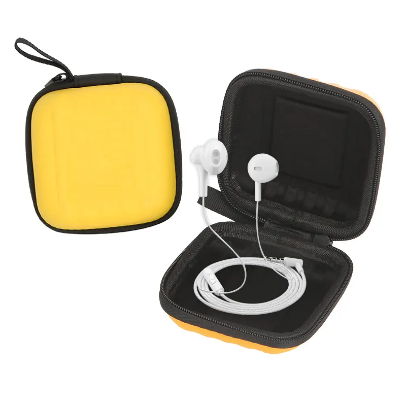 Mini Eva Earphone Case Manufacturer Headphone Bag Waterproof Eva Ear Phone Storage Bag Portable Keys Carry Zipper Bag