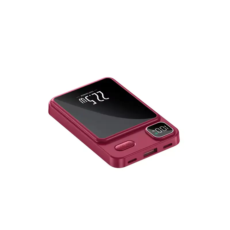 Draadloze Mini 5000 mAh Power Bank mit 15 W Snellader NB Qc3.0 & Pd22.5 W magnetische Aufladung für iPhone 15 14 Plus 13 Pro Max