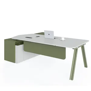 Environmentally friendly executive desk l shaped desk office table design cheap office Green desk