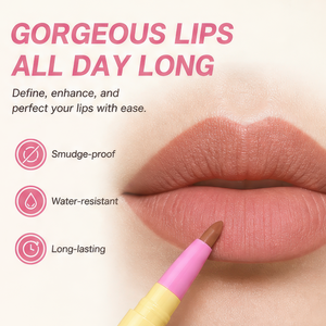 Delineador de labios orgánico antiadherente y delineador de labios mate para definir el contorno de los labios, color nude, maquillaje para fiestas, logotipo personalizado - Product Image 2