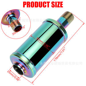 Silenciador de escape para motocicleta Zhen Nirui 168, nuevo modelo, color plateado, con protector térmico y kit de montaje. - Product Image 3