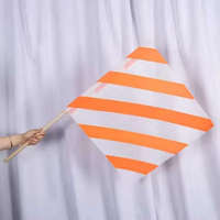 Drapeau de sécurité routière orange-rouge sur mesure, vente directe d'usine, pour la circulation