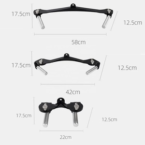 VIGFIT Sistema de Gimnasio de Acero de Alta Calidad, Ajustable, de 3 Piezas, Cromado Negro, con Rack de Potencia, Máquina Smith y Accesorios para Polea Superior VIGFIT - Product Image 5