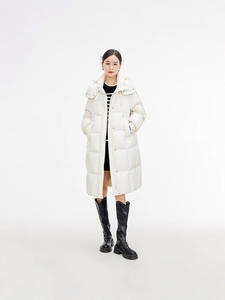 Femmes réversible imperméable mince longue sur le genou à capuche veste hiver nouveau amélioré 90% duvet d'oie bouffant vers le bas manteau - Product Image 2