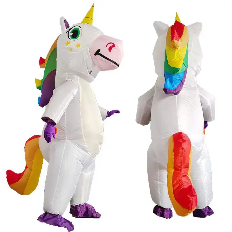 inflat unicorn cartoon holiday party inflatable costume toy inflatable animal costume fat suit mascot costumes for adults
