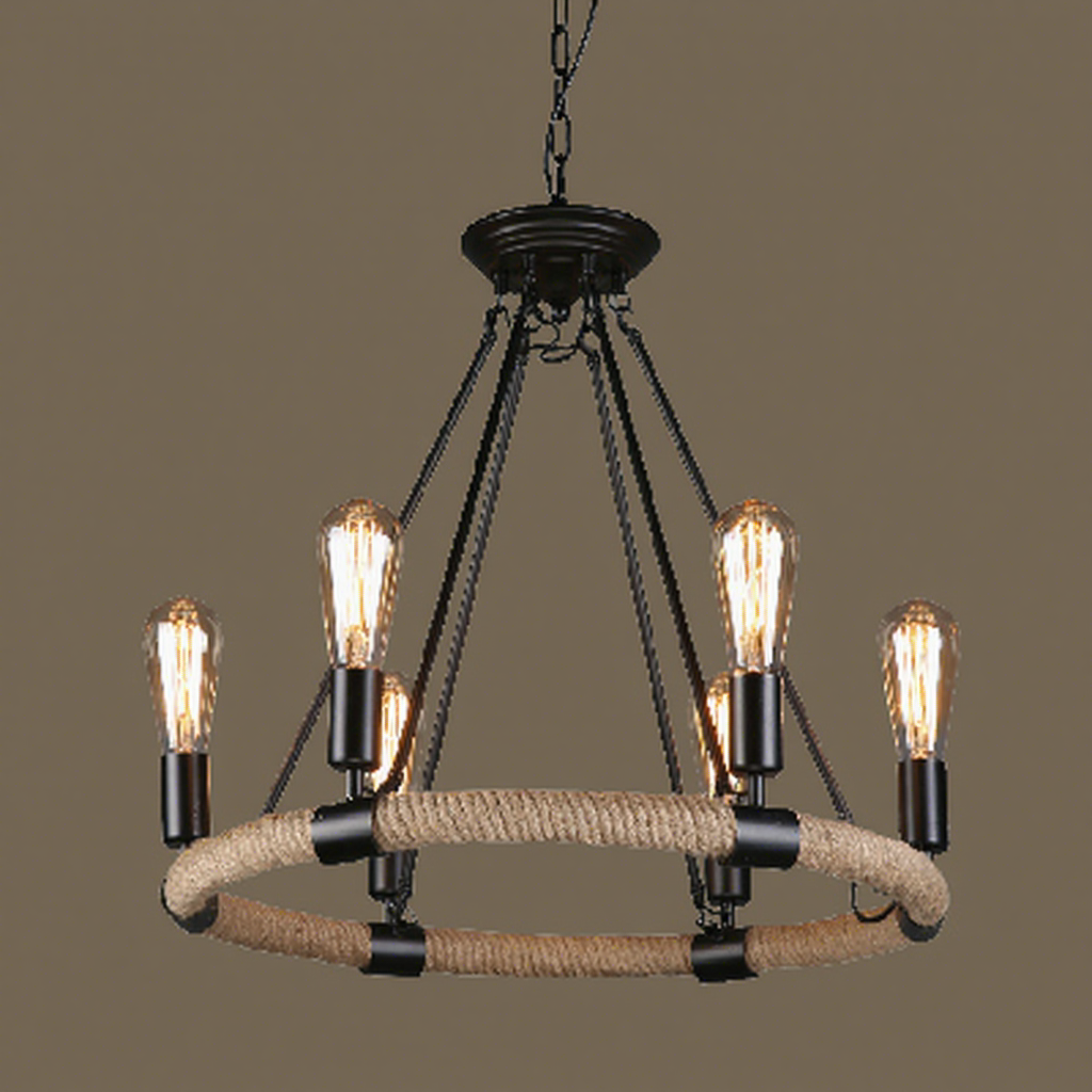 Un anillo de cuerda de cáñamo tipo 6 cabezas