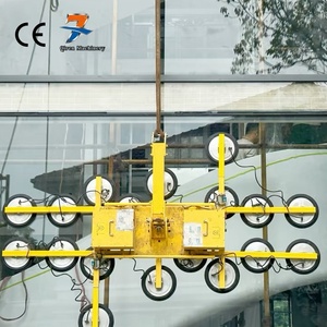 Elevador de Vidrio con Ventosa a Batería, con Cuatro Almohadillas para Montaje de Vidrio en Interiores, Diseño Portátil de 400 kg - Product Image 1