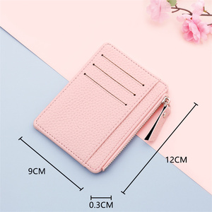 Sac à cartes ultra-mince pour femmes <span class=keywords><strong>porte</strong></span>-monnaie coréen Zip Bus étudiants <span class=keywords><strong>porte</strong></span>-<span class=keywords><strong>carte</strong></span> <span class=keywords><strong>bancaire</strong></span> avec poche à fermeture éclair - Product Image 3