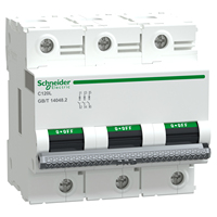 Disjoncteur miniature Schneider MCB Acti9 Pro C120 ProType H L 1P 2P 3P 4P 63A-125A Courbe C D - Original et Neuf 100%