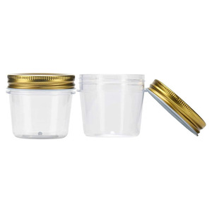 Merryart Custom 4oz 8oz 16oz 32oz empty clear body butter jars Storage Tank plastic jars for food packaging