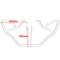 Kit de protection de moteur de moto en acier au carbone, barre anti-chute, pare-chocs supérieur et inférieur avant pour moto Honda Street
