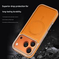 Coque de téléphone en cuir PU magnétique plaqué pour iPhone 18 17 16 15 14 13 Pro Max 17 Air, compatible avec la recharge sans fil et antichoc, vente en gros