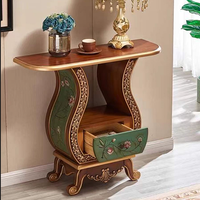 Nouvelle conception, prix bas, fabricant chinois, table console de rangement classique en bois massif pour salon