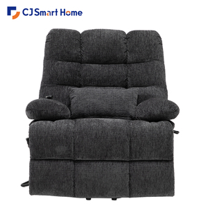 Sillón reclinable de elevación plana Big Man Power Lay de la mejor calidad, sillas eléctricas superrellenas de doble motor para masaje de calor ancho de gran tamaño Extra grande - Product Image 3