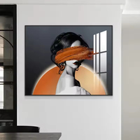 Boîte de compteur électrique Art déco moderne Art mural maison salon créatif Simple impression murale accessoires de peinture décorative