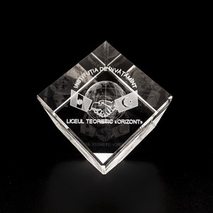 Danh dự của tinh thể pha lê Cube chặn giấy tùy chỉnh 3D logo laser Kinh doanh Quà Tặng văn phòng bàn trang trí tay thủ công chặn giấy - Product Image 2