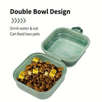 Bol de nourriture pour animaux de compagnie pliable et léger Bunnyhi GP014, écologique, récipient en plastique portable pour une utilisation en intérieur et en extérieur