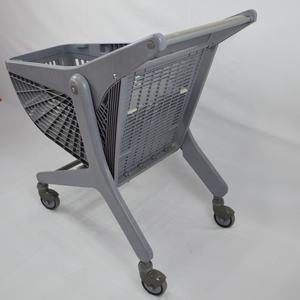 JS-FL -80 प्रशंसक या केले आकार सुपरमार्केट पूरे प्लास्टिक ट्राली - Product Image 3