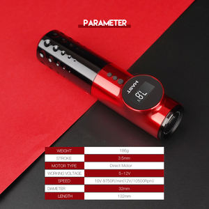 <span class=keywords><strong>Machine</strong></span> à <span class=keywords><strong>tatouer</strong></span> sans fil <span class=keywords><strong>Dragonhawk</strong></span> Mast Archer Rotating Coreless Motor avec 2 poignées jetables Course de 3.5mm - Product Image 6