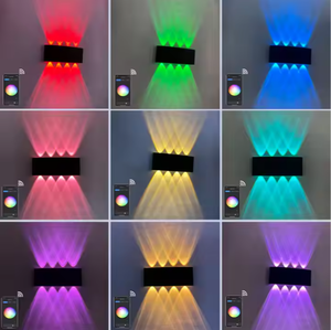 6W 8W RGBCW由Alexa谷歌家庭室外壁灯应用程序遥控器控制-兼容用于酒吧壁灯派对灯 - Product Image 5