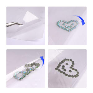 QIYI Super adhésif Hot Fix papier ruban Film de transfert de chaleur pour chaussures outil de bricolage pour <span class=keywords><strong>repasser</strong></span> strass et cristaux - Product Image 5