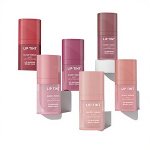Natural Long Lasting Mini Rubber Paint Fat Oil Liquid <b>Lip</b> Gloss for Daily Makeup Custom Logo <b>Lip</b> Tint Mirror Hot Selling - Product Image 3
