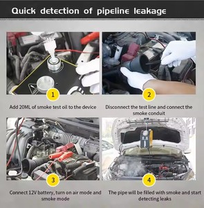 NCFKOS SD304 Collision Damage Repaire Détecteur de fuite Auto Diagnostic Car Tools Pipe Détecteur de fuite de fumée Test de fuite - Product Image 3