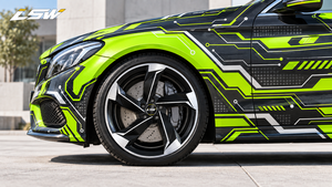 ล้อแม็กซ์ LSW Custom Forged สำหรับรถยนต์นั่งส่วนบุคคล สีดำเงา หน้าเจียรแบบ Machine Face ลายห้าก้าน ขนาด 21/22 นิ้ว มาตรฐาน ISO9001 สำหรับรถยนต์ออดี้ - Product Image 6