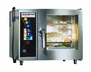 Shineho oven combi konveksi uap elektrik, microwave kukus