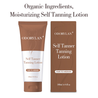 Lotion autobronzante pour un teint clair à moyen avec des ingrédients naturels et biologiques, lotion pour hommes et femmes