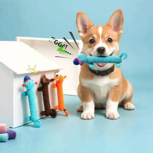 Jouets à mâcher en caoutchouc pour chiens, écologiques, personnalisés, vente chaude en animalerie, nettoyage des dents, jouets interactifs de mouvement - Product Image 3