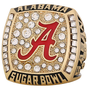 Anéis de Campeonato QIUZHEN NCAA Alabama Crimson Tide Populares Entre Fãs Americanos e Europeus Anel de Campeonato de Futebol Americano - Product Image 2