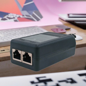 Inyector de fuente de alimentación POE de 24V 1.0A 10/100Mbps, adaptador y conector de 48V para interruptor Poe y cámaras de seguridad - Product Image 1